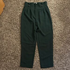 H&M Dark Green Ankle Pants